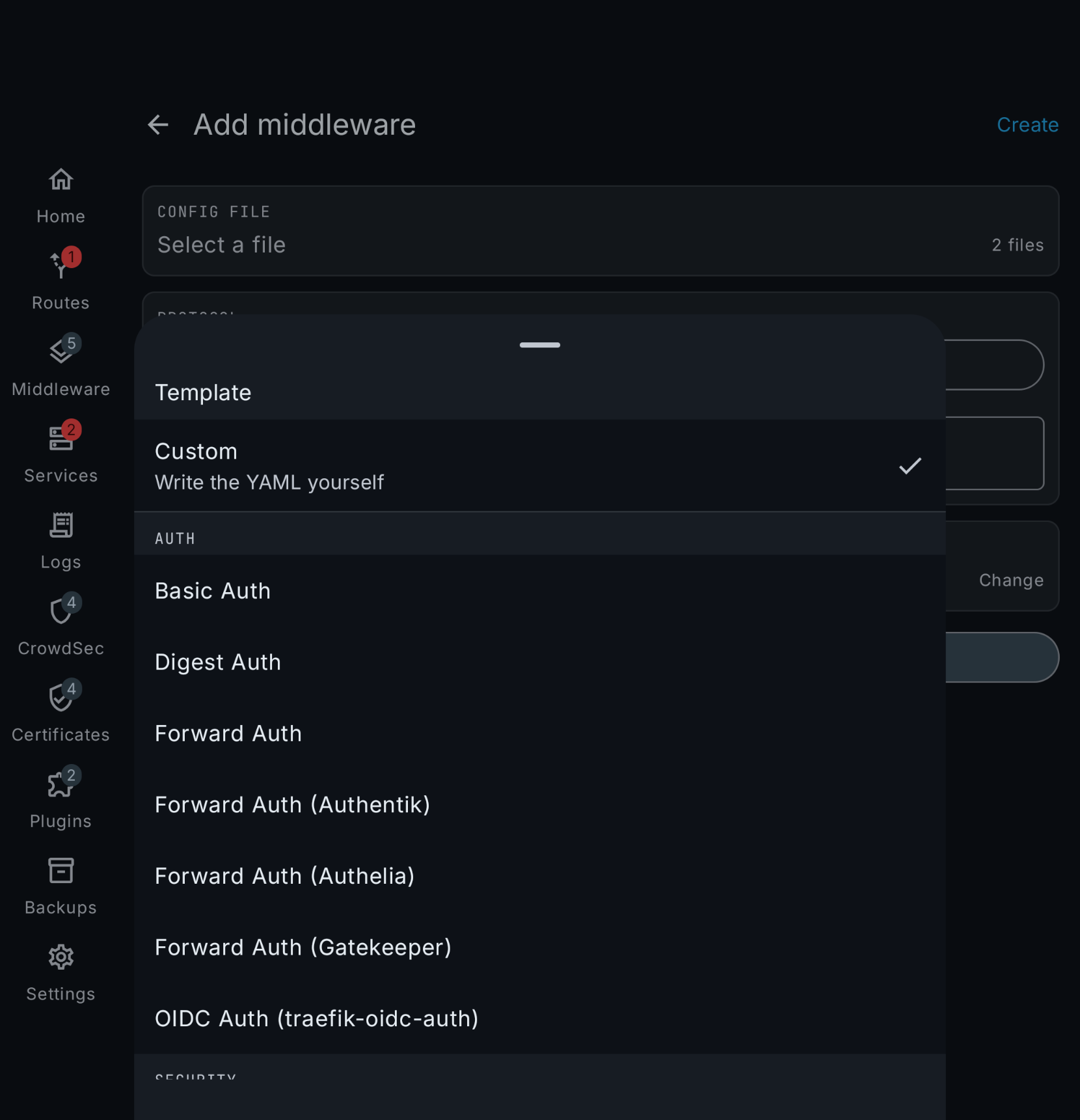 Add a middleware