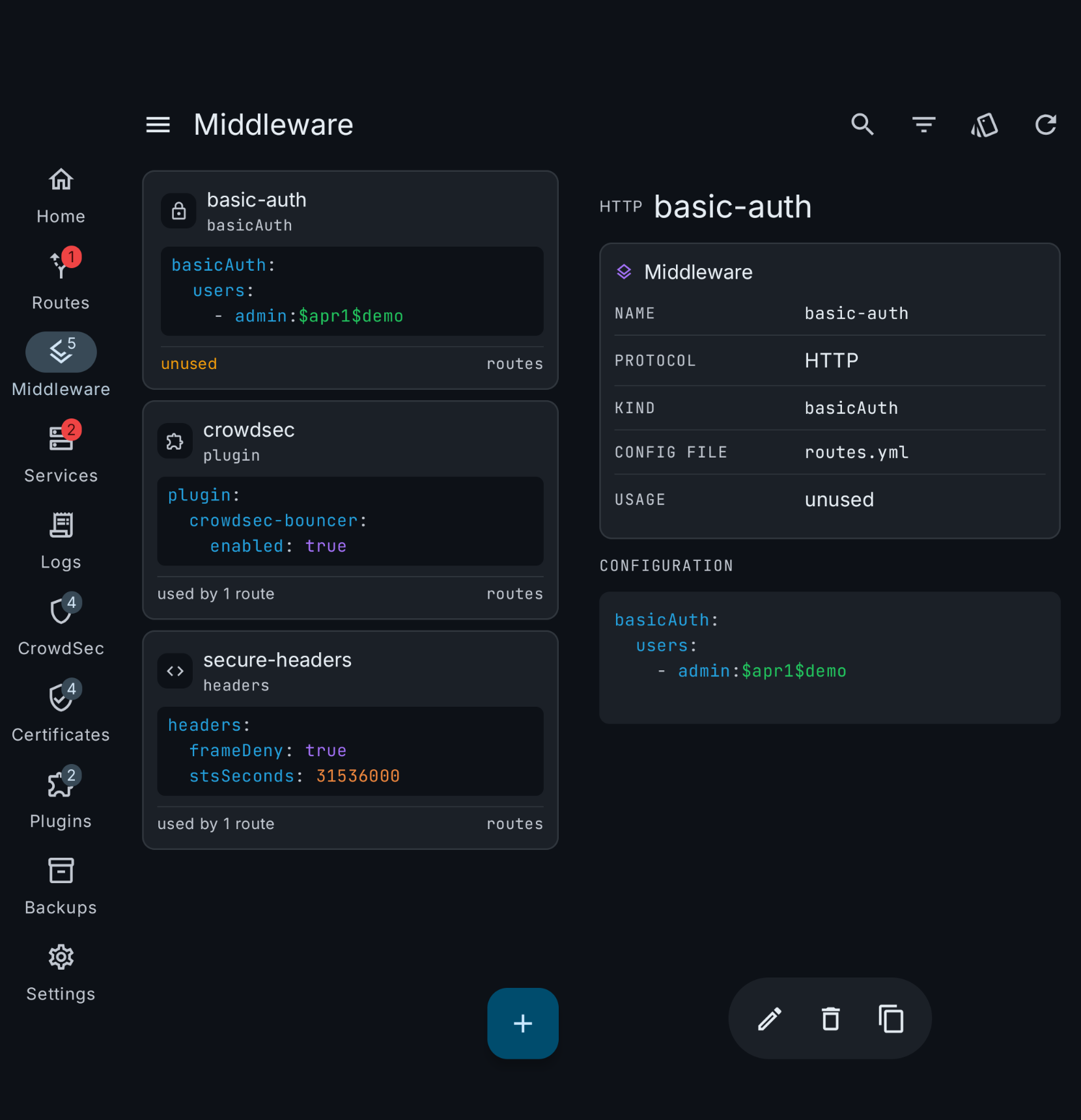 Middleware detail