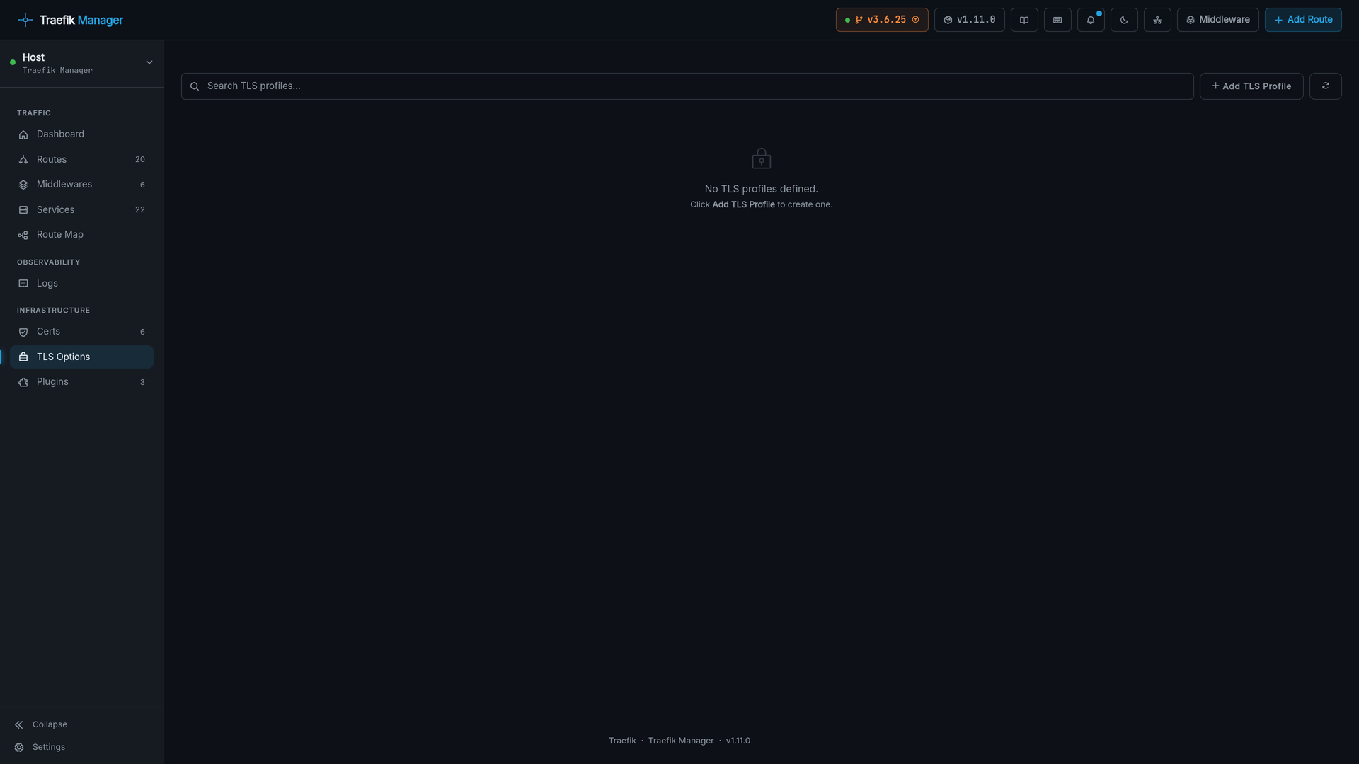 TLS options