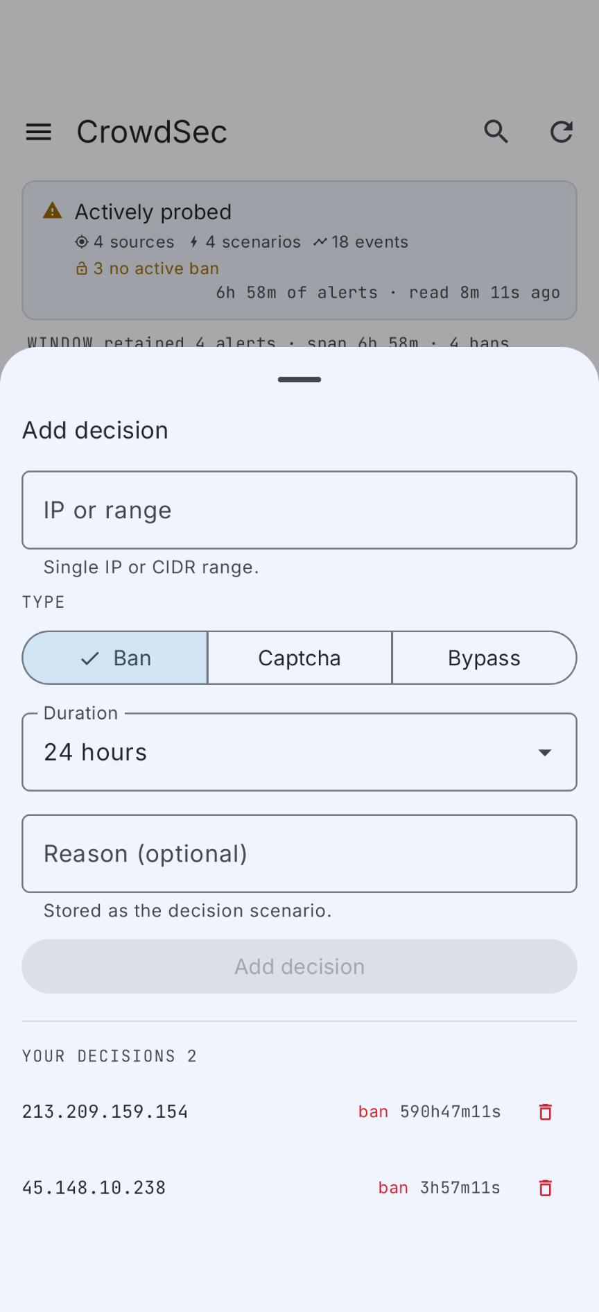 Add a decision
