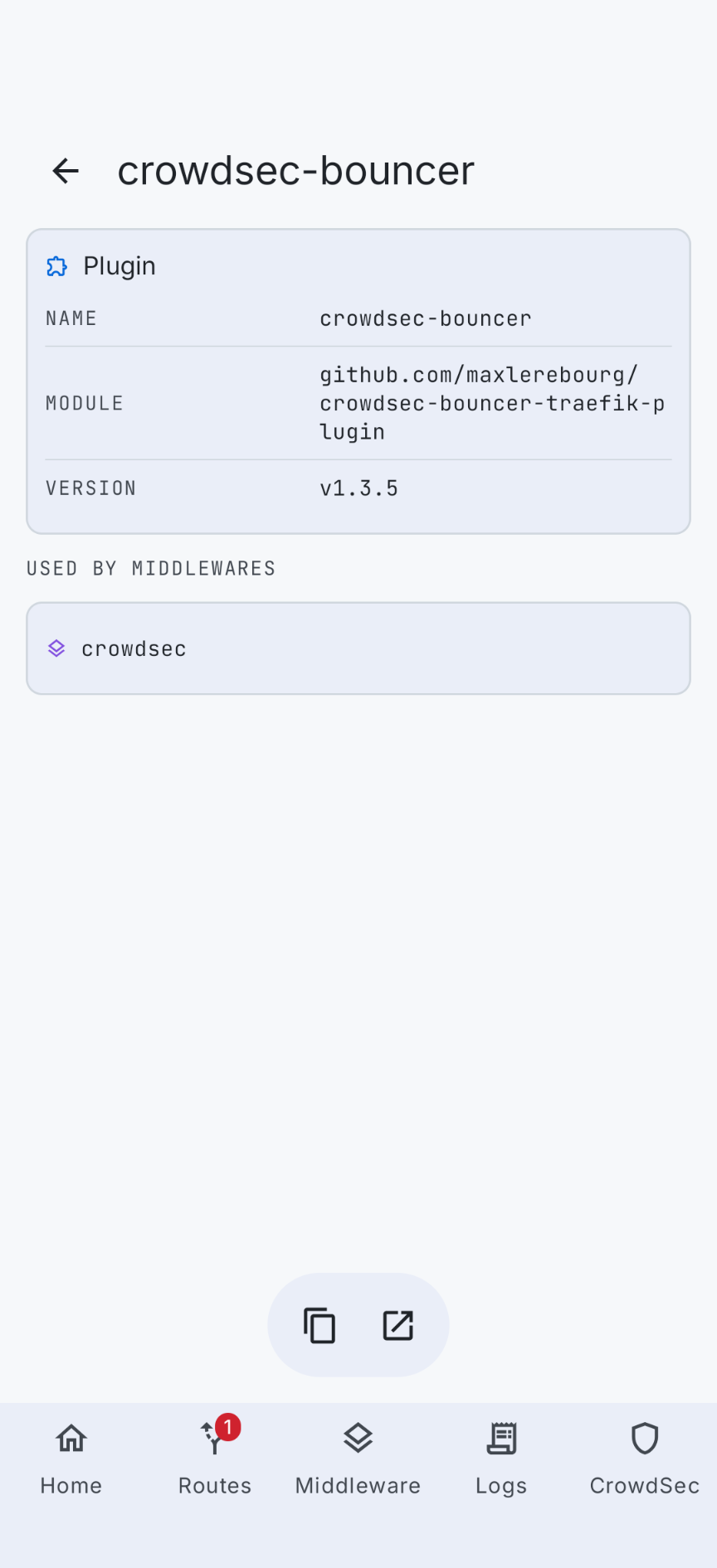 Plugin detail