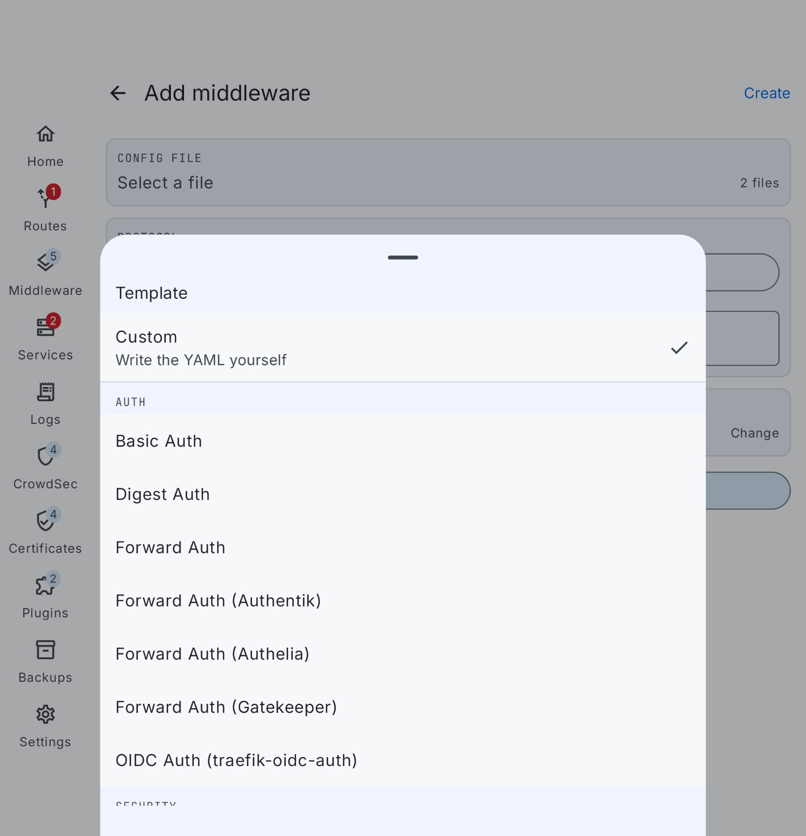 Add a middleware