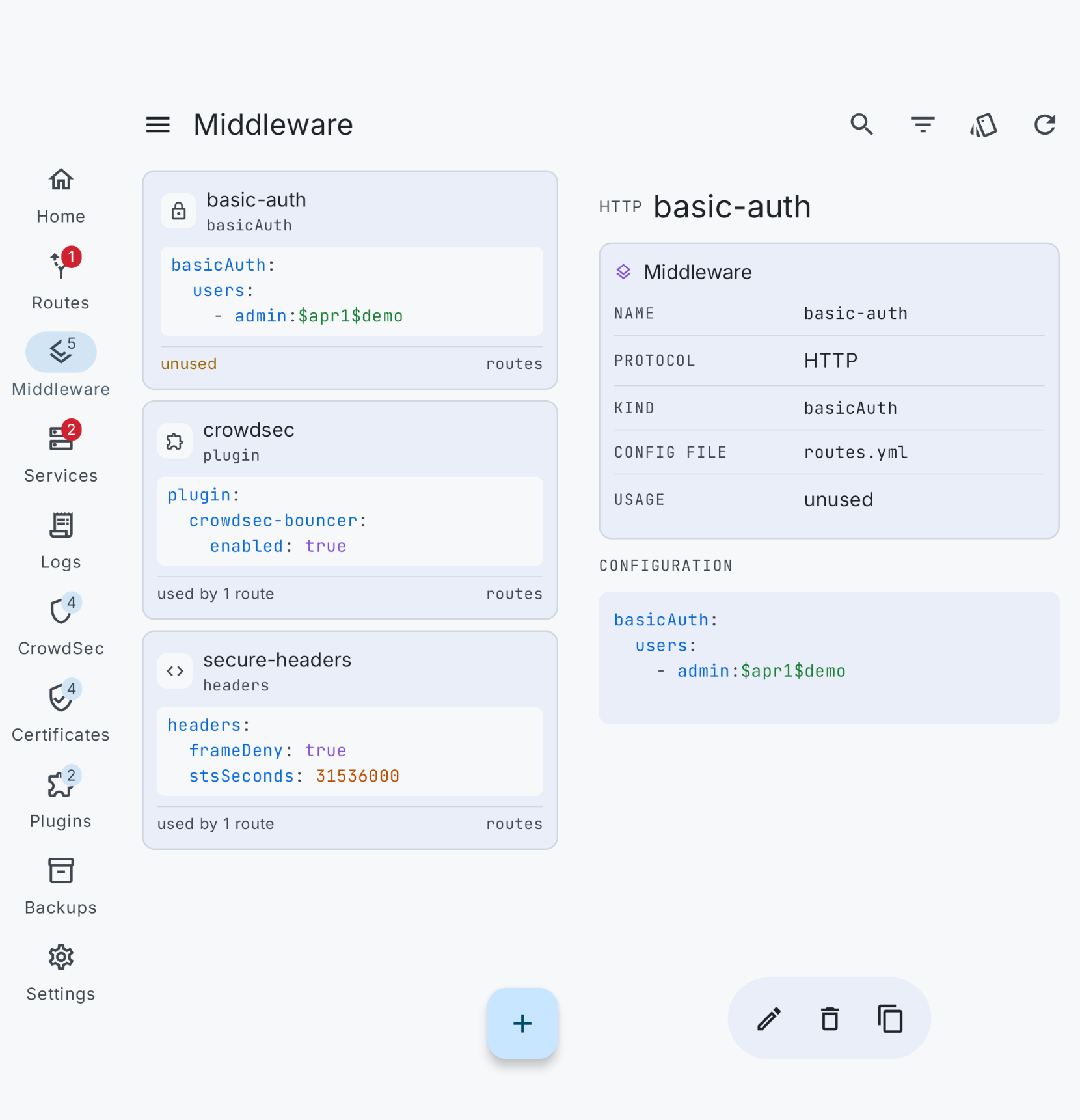 Middleware detail