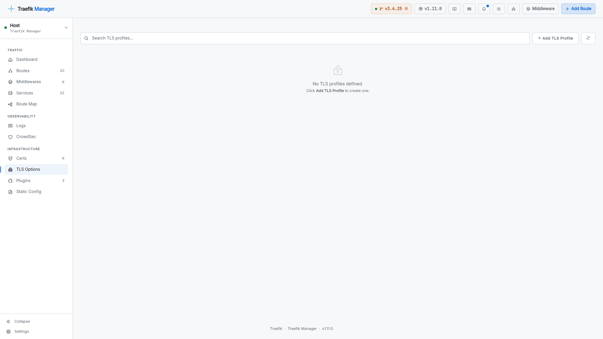 TLS options